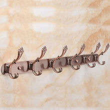 Load image into Gallery viewer, Stainless Steel Hook Hanger Towel Hat Coat Clothe Wall Mounted Hanger Towel Rack Retro Cloth Hanger for Coats Hats Towels Keys