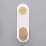 Load image into Gallery viewer, Metal Nordic Wall Hanging Hook Various Material &amp; Colour Combination Coat Hook Simple Wardrobe Drawer Handle Single Decorative