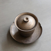 Load image into Gallery viewer, PINNY Gilt Retro Gaiwan Hand Made Rust glaze Tea Tureen Chinese Kung Fu Tea Set Tea Ceremony Accessories Ceramic Drinkware