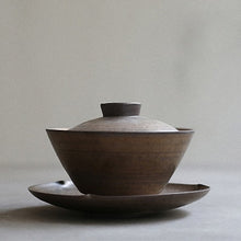 Load image into Gallery viewer, PINNY Gilt Retro Gaiwan Hand Made Rust glaze Tea Tureen Chinese Kung Fu Tea Set Tea Ceremony Accessories Ceramic Drinkware